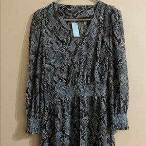NWT- Ann Taylor snakeskin dress